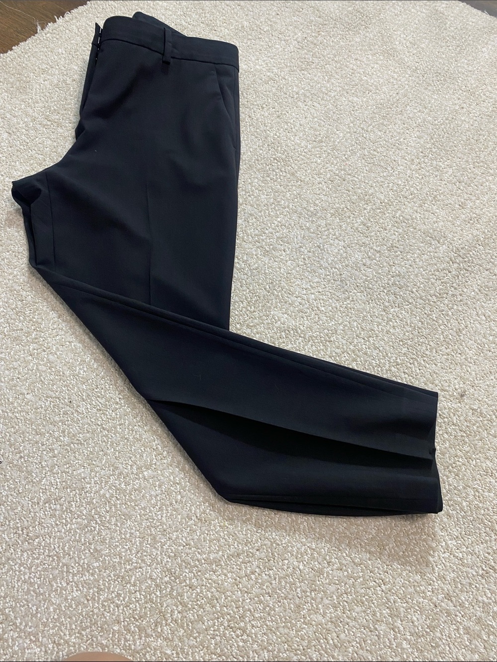 Theory Black Tailored Straight-Leg Trousers Size 6 Shell 96% Wool 4% Elastane - Picture 15 of 16